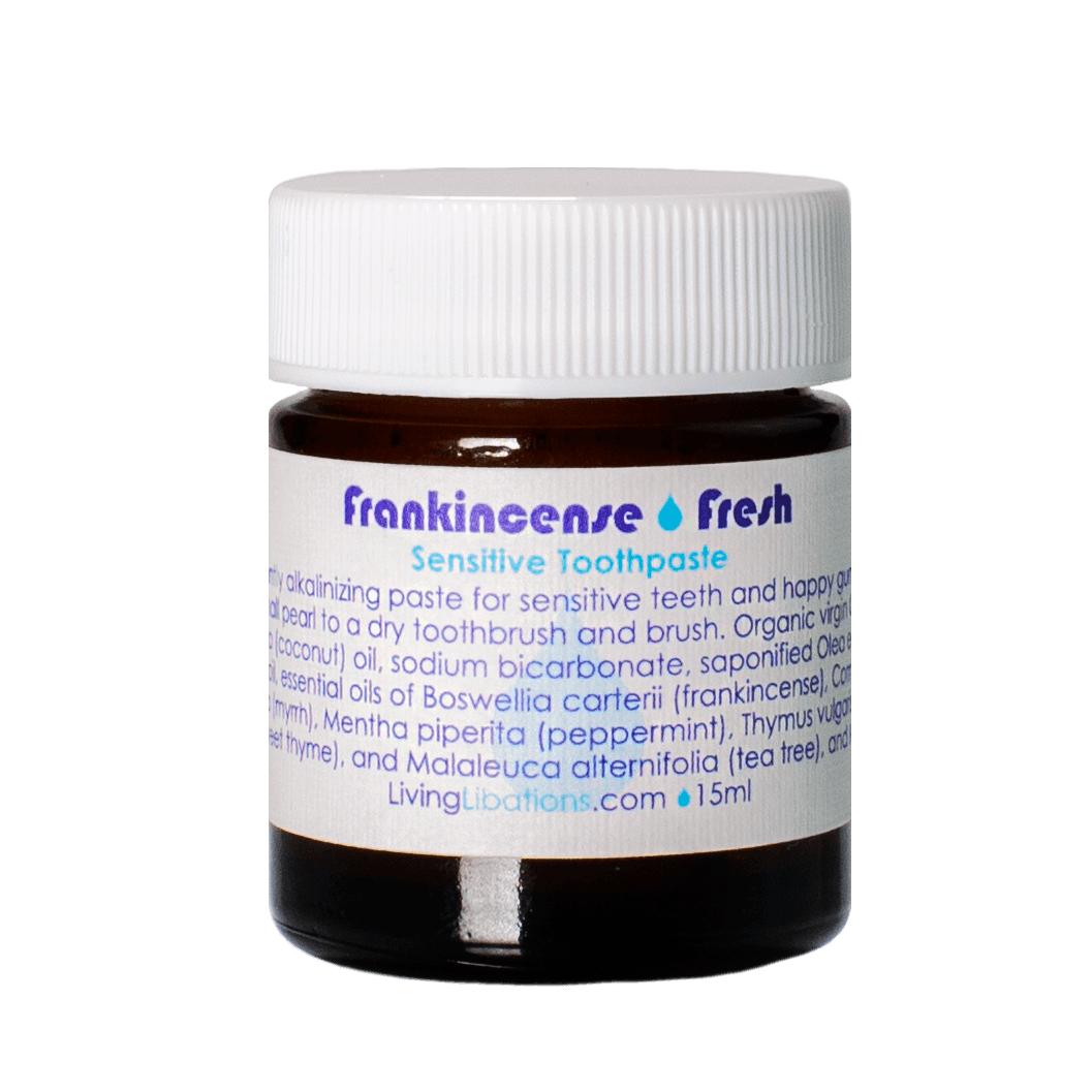 Living Libations - Frankincense Fresh Sensitive Toothpaste - Glow Organic