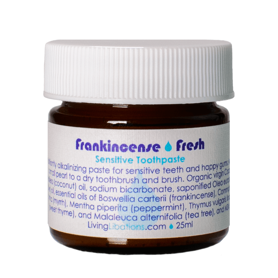 Living Libations - Frankincense Fresh Sensitive Toothpaste - Glow Organic