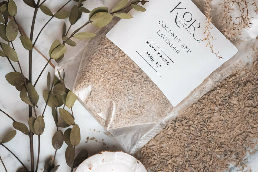 KoR Skin Care - Coconut and Lavender Bath Salts